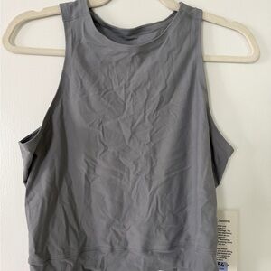 lululemon athletica Gray Crop Tank Top